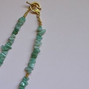 Green Aventurine Chip Necklace
